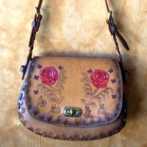 Vintage leather handbag